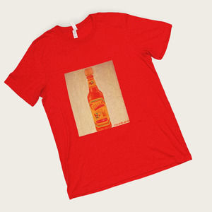Cholula Hot Sauce T shirt, Art by Michael John, Red, L